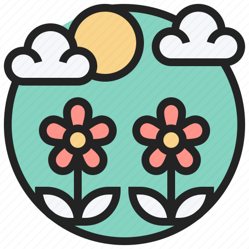 Flower, garden, nature, park, scene icon - Download on Iconfinder