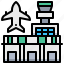 airplane, airport, building, plane 