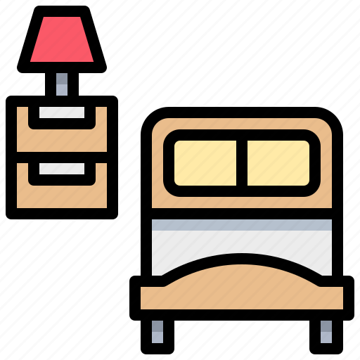 Bed, hostel, light, room icon - Download on Iconfinder