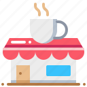 building, cafe, coffee, cup, shop