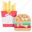 burger, fastfood, french, fries, hamburger 