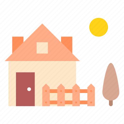 Bungalow, country house, farmhouse, lodge, rural house icon - Download on Iconfinder
