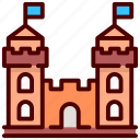 building, castle, citadel, fortress, tower