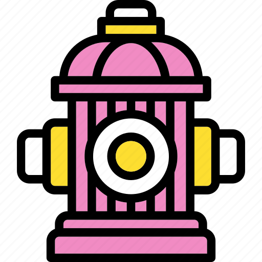 Fire, hydrant, firefighter, emergency, water, protection, safety icon - Download on Iconfinder