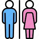 restroom sign, toilet, male, female, bathroom, public, wc