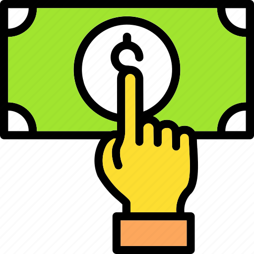Dollar, hand, money, spending, finance, cash, bank icon - Download on Iconfinder