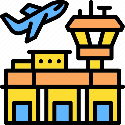 Airport, airplane, flight, travel, transport, aviation icon - Download on Iconfinder