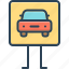 car, parking, roadsign, sign, traffic, transport 