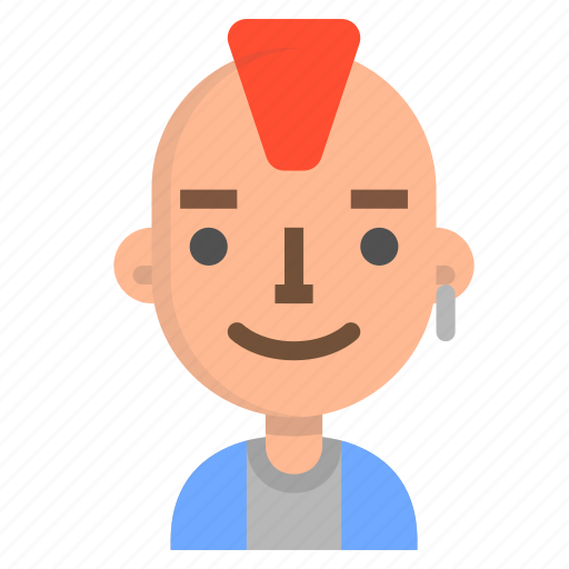Emoji, face, man, avatar, emoticon, people, punk icon - Download on Iconfinder