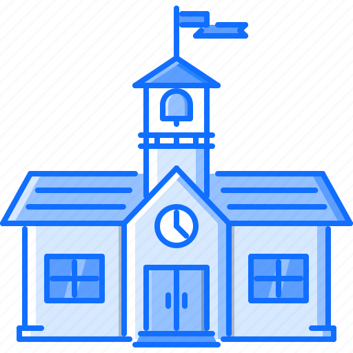 Architecture, building, clock, flag, school, university icon - Download on Iconfinder