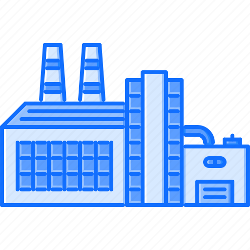 Architecture, building, factory, pipe, production icon - Download on Iconfinder