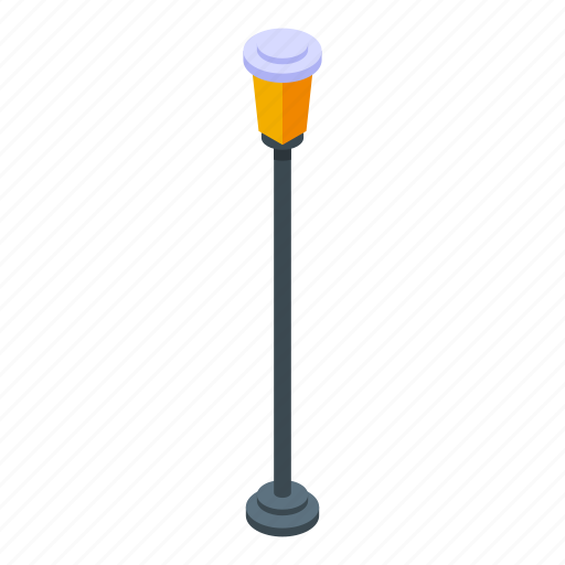 City, lamp, isometric icon - Download on Iconfinder