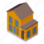 town, house, isometric 
