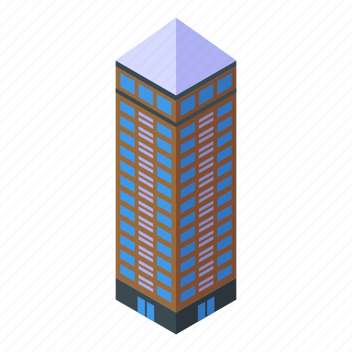 Business, city, tower, isometric icon - Download on Iconfinder