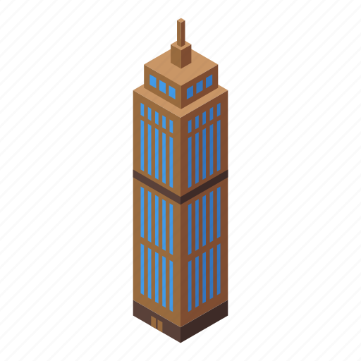 Skyscraper, isometric, building icon - Download on Iconfinder