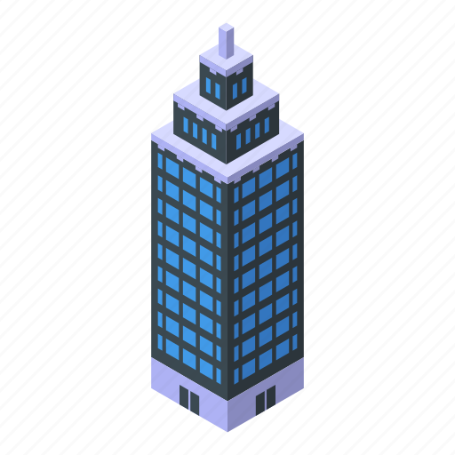 Urban, skyscraper, isometric icon - Download on Iconfinder