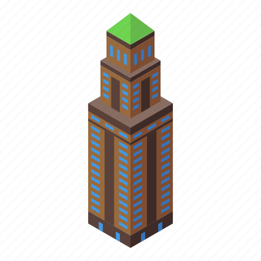 Business, skyscraper, isometric icon - Download on Iconfinder