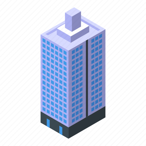 Skyscraper, house, isometric icon - Download on Iconfinder