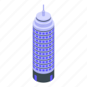 commercial, building, isometric