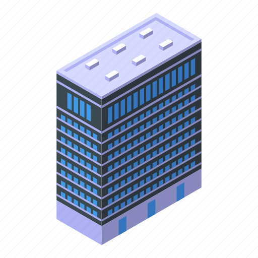 Estate, building, isometric icon - Download on Iconfinder