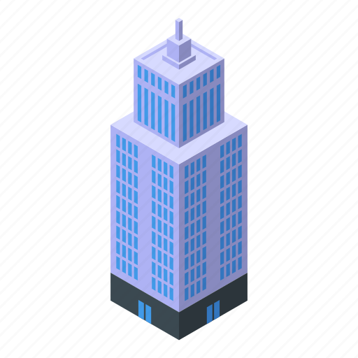 Trade, center, building, isometric icon - Download on Iconfinder