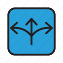 arrow, city, direction, navigation