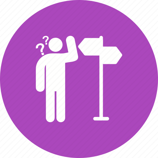 Choice, city, direction, lost, path, road, sign icon - Download on Iconfinder