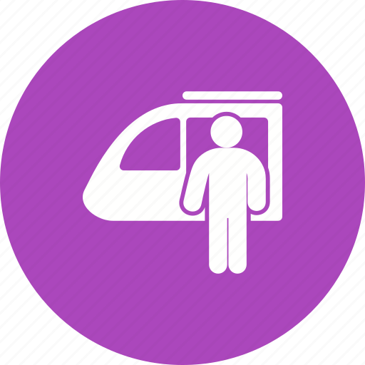 People, platform, railway, station, train, transport, travel icon - Download on Iconfinder