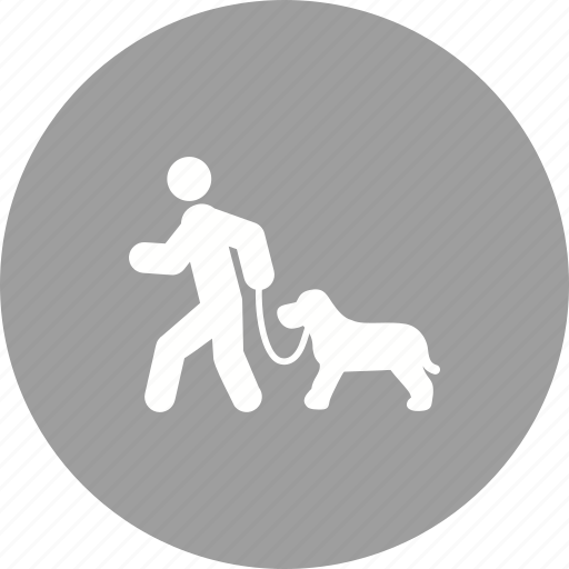 Animal, dog, outdoors, park, pet, walk, walking icon - Download on Iconfinder