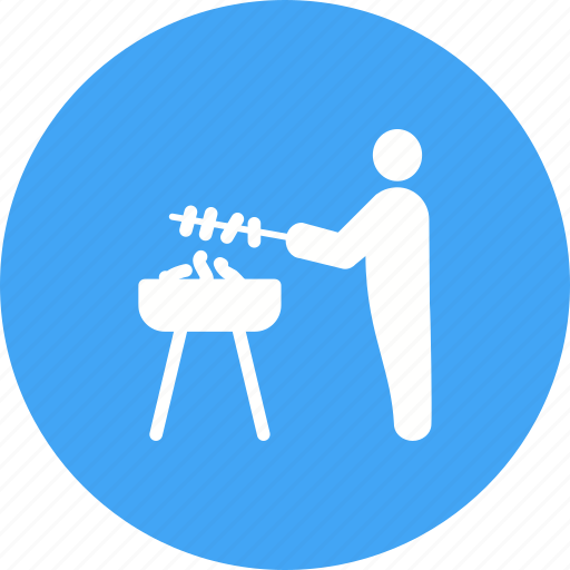 Barbecue, chicken, fire, food, grill, season, spring icon - Download on Iconfinder