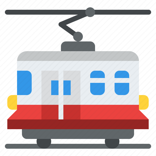 Tram, transportation, railway icon - Download on Iconfinder