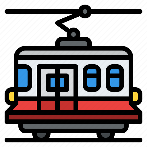 Tram, transportation, railway icon - Download on Iconfinder