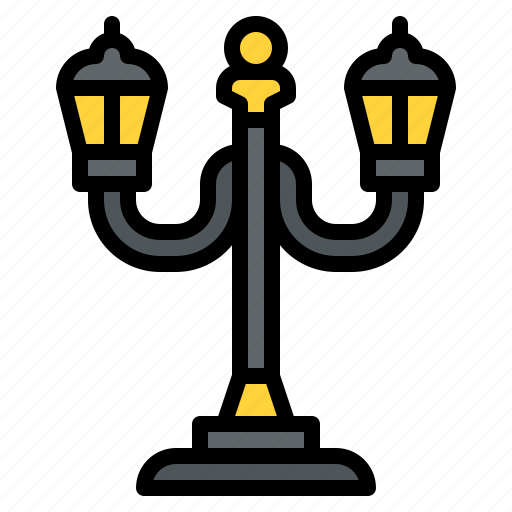 Streetlamp, light, pole, lamppost icon - Download on Iconfinder