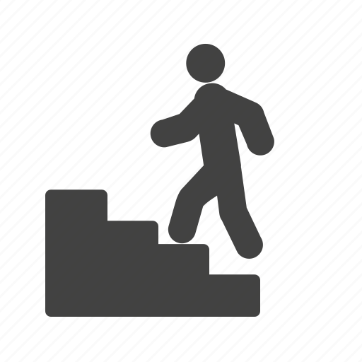 Climbing, people, school, stairs, town, walking, young icon - Download on Iconfinder