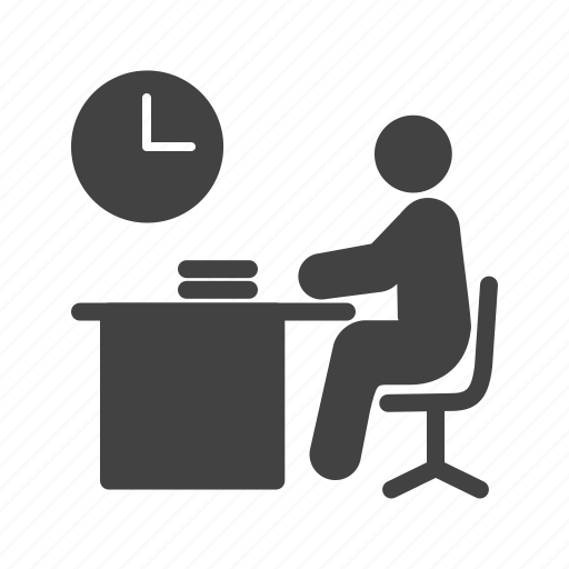 Computer, late, night, office, sitting, work, working icon - Download on Iconfinder