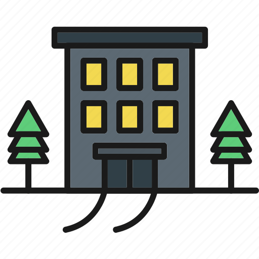 Office, building, apartment, construction, hostel, real, estate icon - Download on Iconfinder