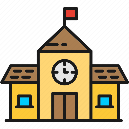 School, building, education, college, university, city icon - Download on Iconfinder