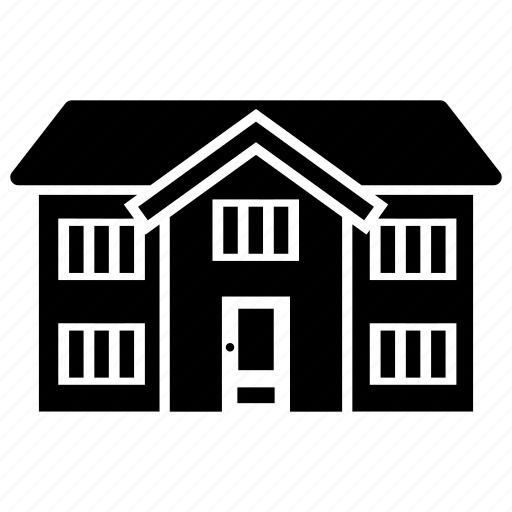 Building, farmhouse, glyphs, home, house, real estate icon - Download on Iconfinder