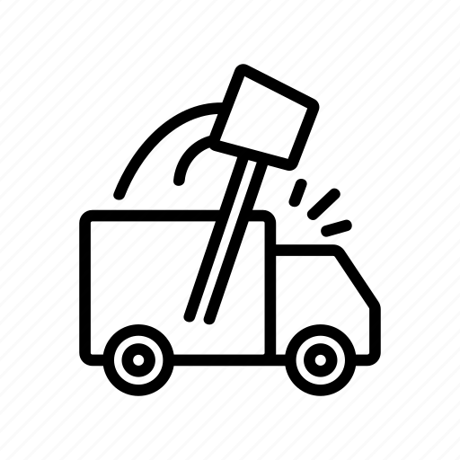 Broken, city, glass, noise, sound, sounds, truck icon - Download on Iconfinder