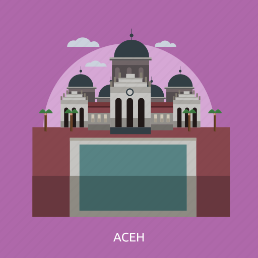 Aceh, building, city, indonesian, monument, sky, travel icon - Download on Iconfinder