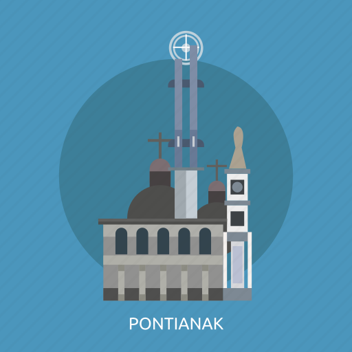Building, city, indonesian, monument, pontianak, travel icon - Download on Iconfinder