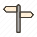 directional sign, direction, arrow, road sign, signpost