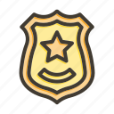 police badge, badge, police, security, star