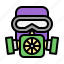 gas, mask, pollution, nuclear, face, respirator 
