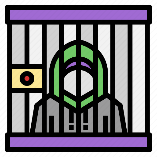 Jail, arrested, prisoner, criminal, bandit icon - Download on Iconfinder