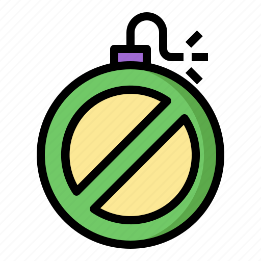 No, bomb, explosion, prohibition, war icon - Download on Iconfinder