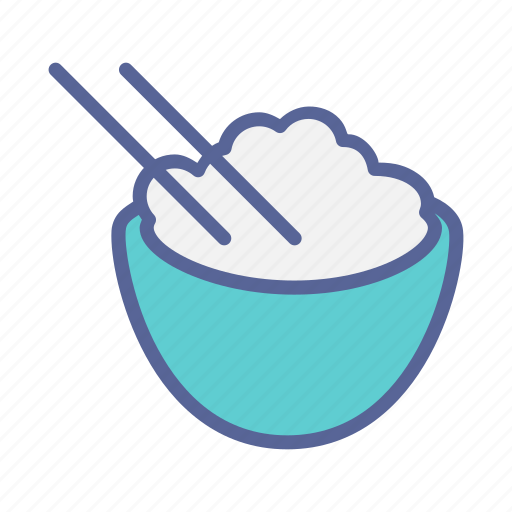 Bowl, rice, chopstick, chinese, meal, eat, food icon - Download on Iconfinder