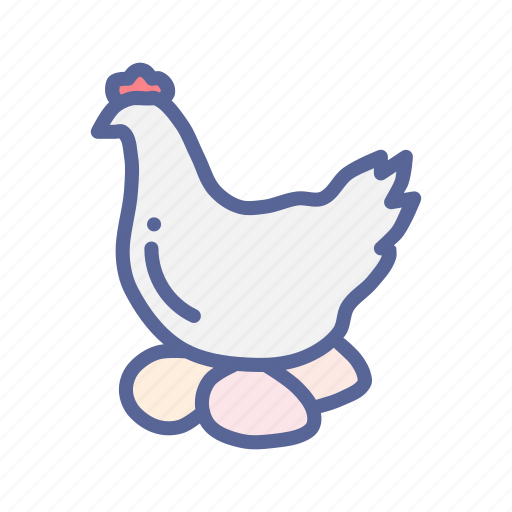 Hen, farm, agriculture, egg, livestock, chicken, poultry icon - Download on Iconfinder