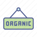 organic, food, hanger, vegetable, market, grocery, shopping