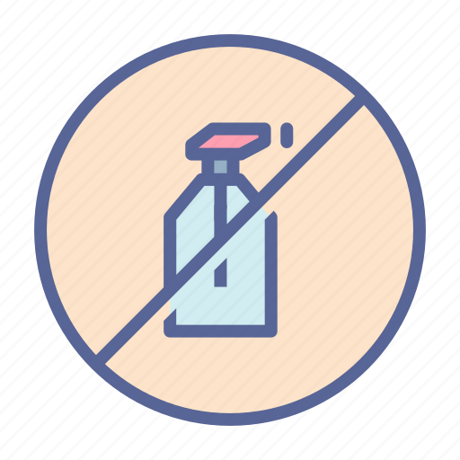 Pesticide, spray, organic, no, prohibited, banned, warning icon - Download on Iconfinder